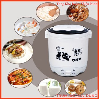 Nồi Cơm, Cặp Lồng Điện Mini 2 In 1 Bảo Hành 1 Tháng