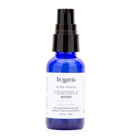 Bogavia Vitamin C Serum | Serum chống lão hóa da mặt sâu | Với Axit Hyaluronic, Dầu chanh Ý hữu cơ & Cây phỉ | Làm sáng,