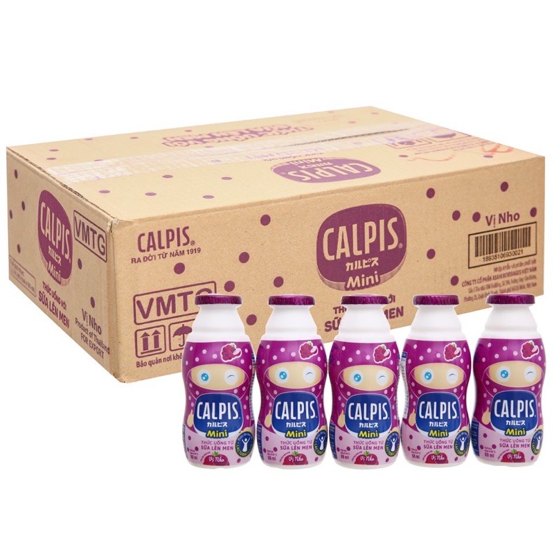 Thùng sữa chua lên men Calpis (40hộp x 80ml)