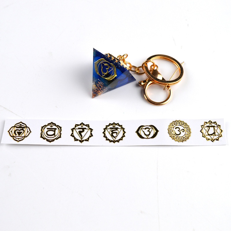 Sticker Dán Trang Trí Sổ Tay Hình Cây Hoa Và Đá Chakra DIY