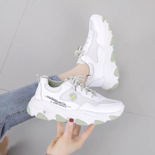 (Video Thật + kiểm Hàng) Giày nữ sneaker hoa cúc chữ