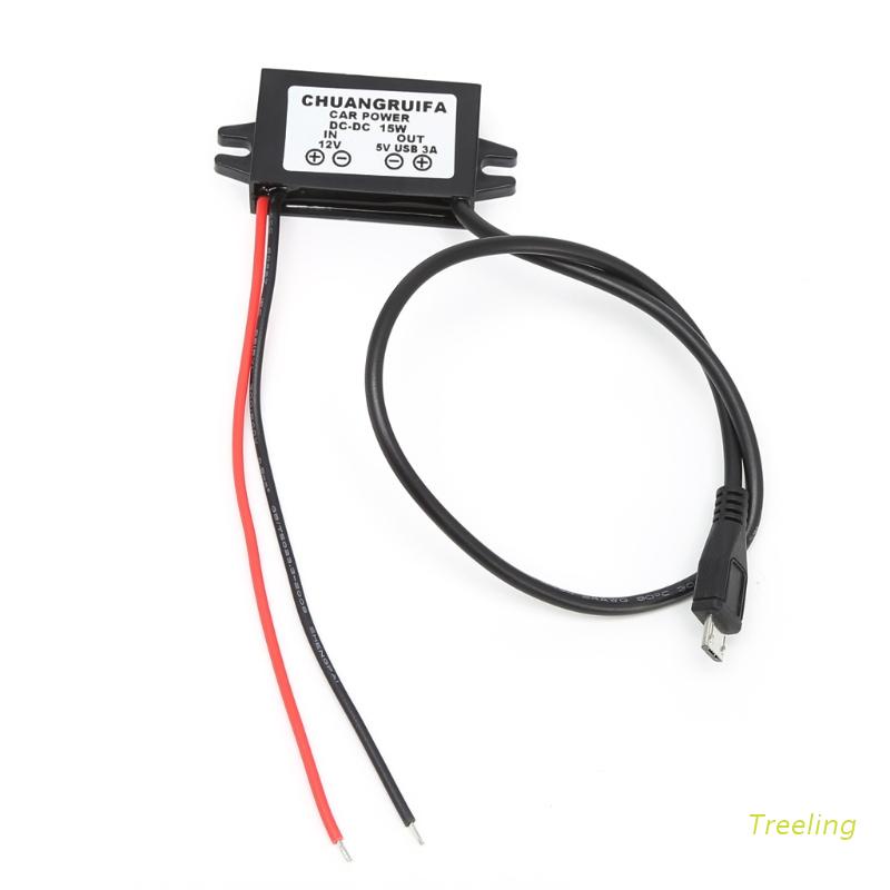 Bộ Chuyển Đổi Sạc DC 12V Sang 5V Micro USB 3A 15W