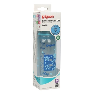 Bình sữa Pigeon 240ml PP bé trai (> 4 tháng)