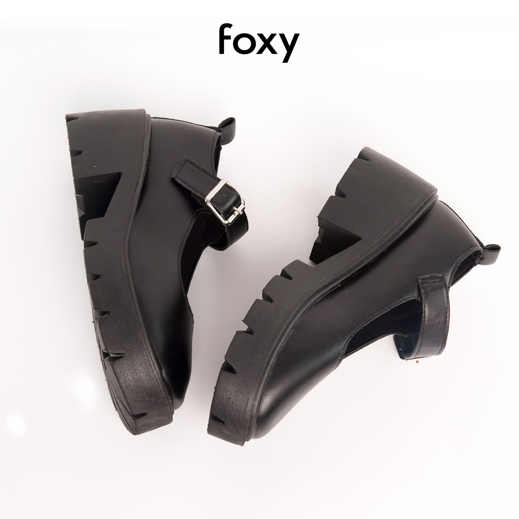 Giày Marry Jane FOXY Đế Cao 5cm Quai Ngang Lolita Phong Cách Ulzzang - FOX037