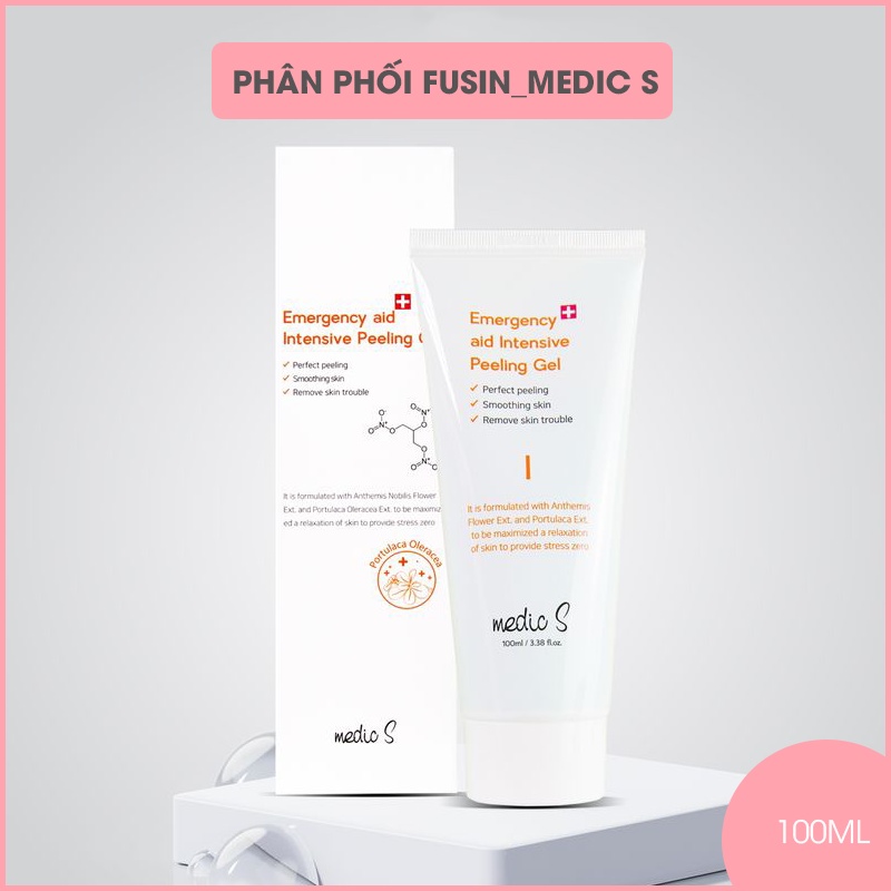 Tẩy da chết dạng gel medic s  dành cho da dầu,da mụn,da nhạy cảm