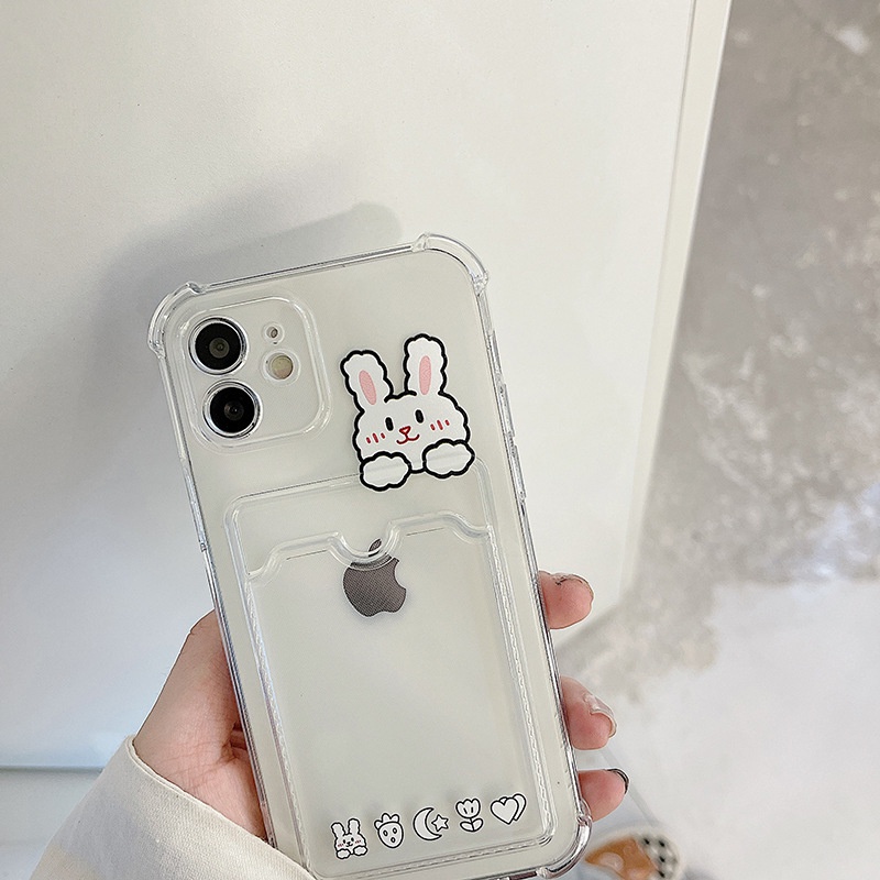 Ốp Điện Thoại Mềm Có Ngăn Đựng Thẻ Cho Iphone 12 / 12 Pro / 12 Pro Max / 11 / 11 Pro Max / Xs Max / Xr / 8 Plus /7/6/6s | BigBuy360 - bigbuy360.vn