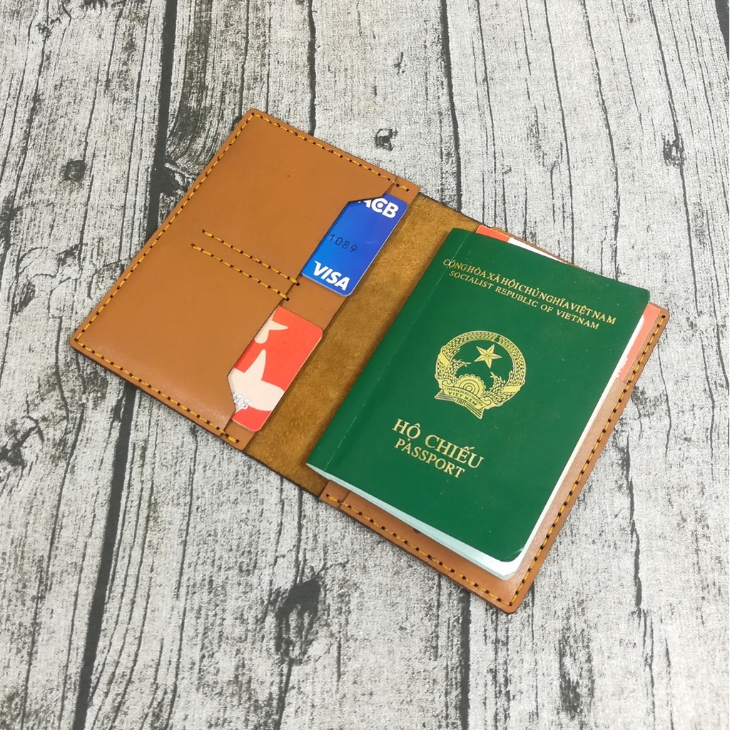 Bao Da Passport, Ví Đựng Hộ Chiếu Zachi Da Bò Thật Cao Cấp Màu Nâu Nhiều Mẫu Mã