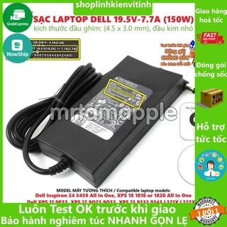 Sạc laptop dell 19.5v-7.7a kích thước đầu ghim sạc 4.5 x 3.0 mm