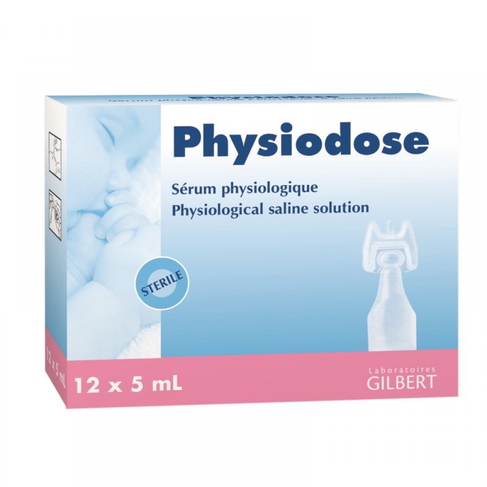 Nước muối sinh lý Physiodose Pháp (hộp 12 ống)