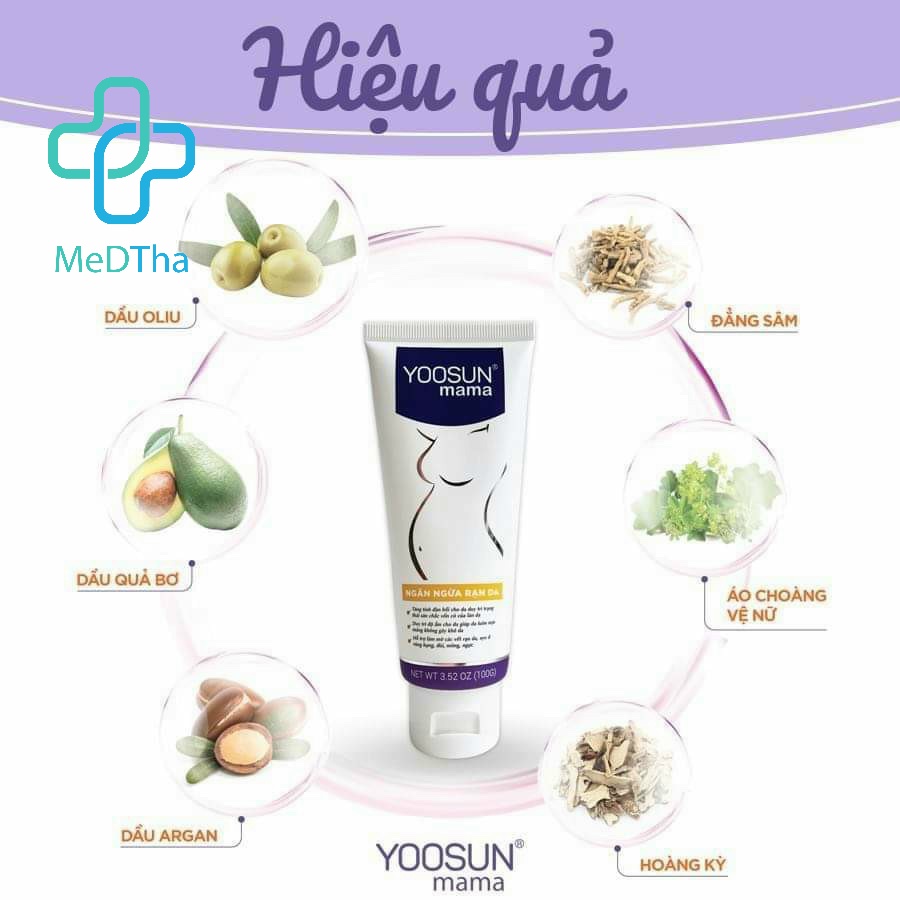 Yoosun Mama - Mờ Sẹo, Rạn Da Bà Bầu, Dưỡng Ẩm, Căng Mịn Da (Tuýp 100g) [Chính Hãng]