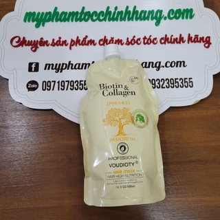 DẦU HẤP PHỤC HỒI TÓC BIOTIN COLLAGEN PASIORI 500ML