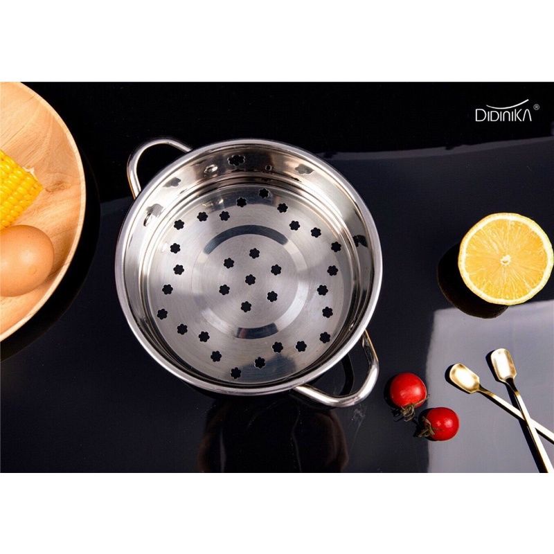 Nồi quánh bột kèm xửng hấp Milk Post cho bé ăn dặm