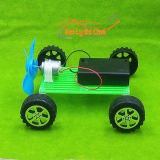 Xuongpinoto Bộ chế tạo ô tô 4 bánh xe 1 cánh quạt loại mini vô cùng độc đáo NEW