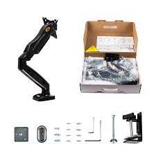 Giá treo màn hình máy tính gắn bàn NB F80  - Xoay 360 độ, mẫu mới tải trọng 9kg - Hàng nhập khẩu