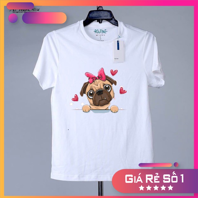Áo thun chó pug dễ thương 4