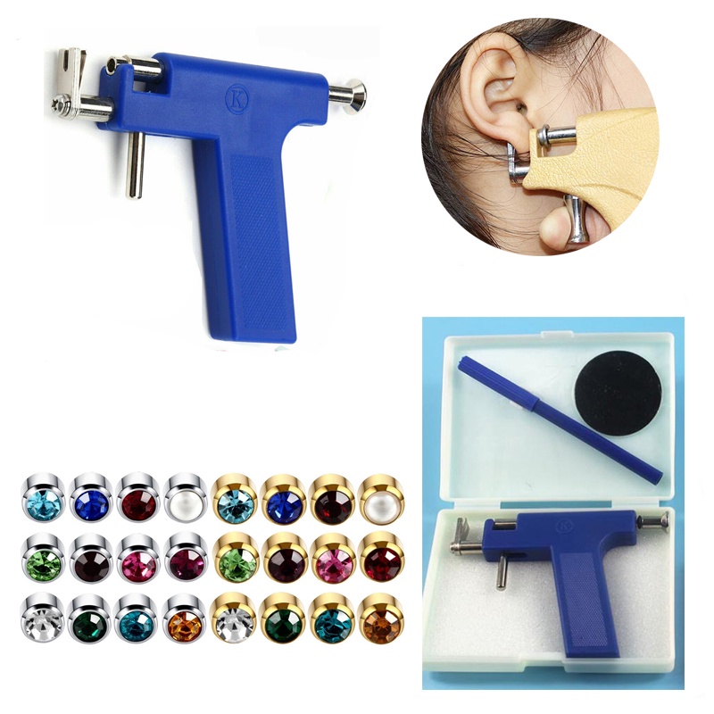 Bộ DụNg Cụ Xỏ Khuyên Tai Chuyên NghiệP - 12 CáI