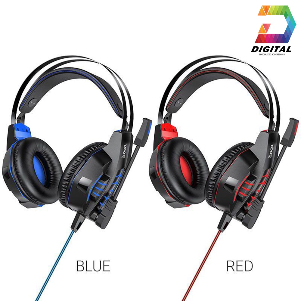 Tai Nghe Chụp Tai Hoco W102 Chính Hãng Có Led Hỗ Trợ Mic Đàm Thoại