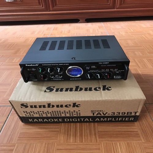 Amply bluetooth karaoke Sunbuck 339BT hàng chuẩn, chuyên karaoke, nghe nhạc