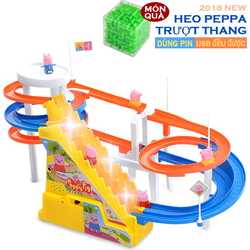 Đồ chơi cầu trượt heo con Peppa Pig