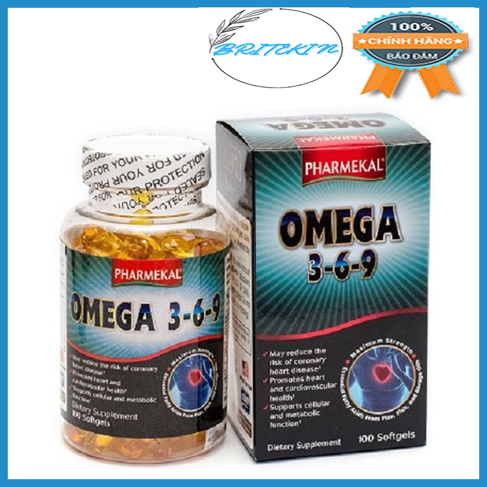 Viên Uống Dầu Cá Pharmekal Omega 3-6-9 100 Viên