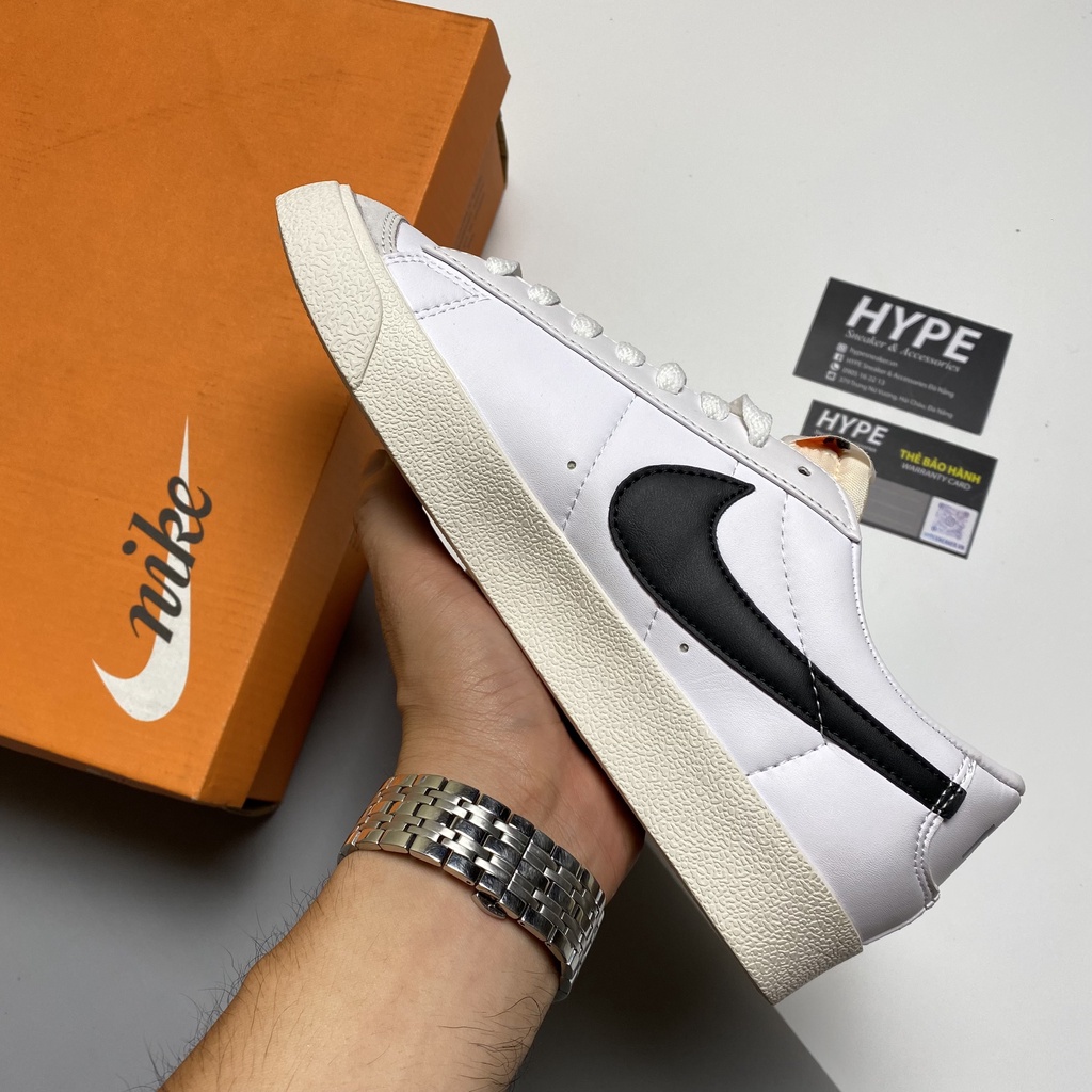 Giày Blazer Low White Black  - Hype Sneaker | Phiên bản 1:1 chuẩn