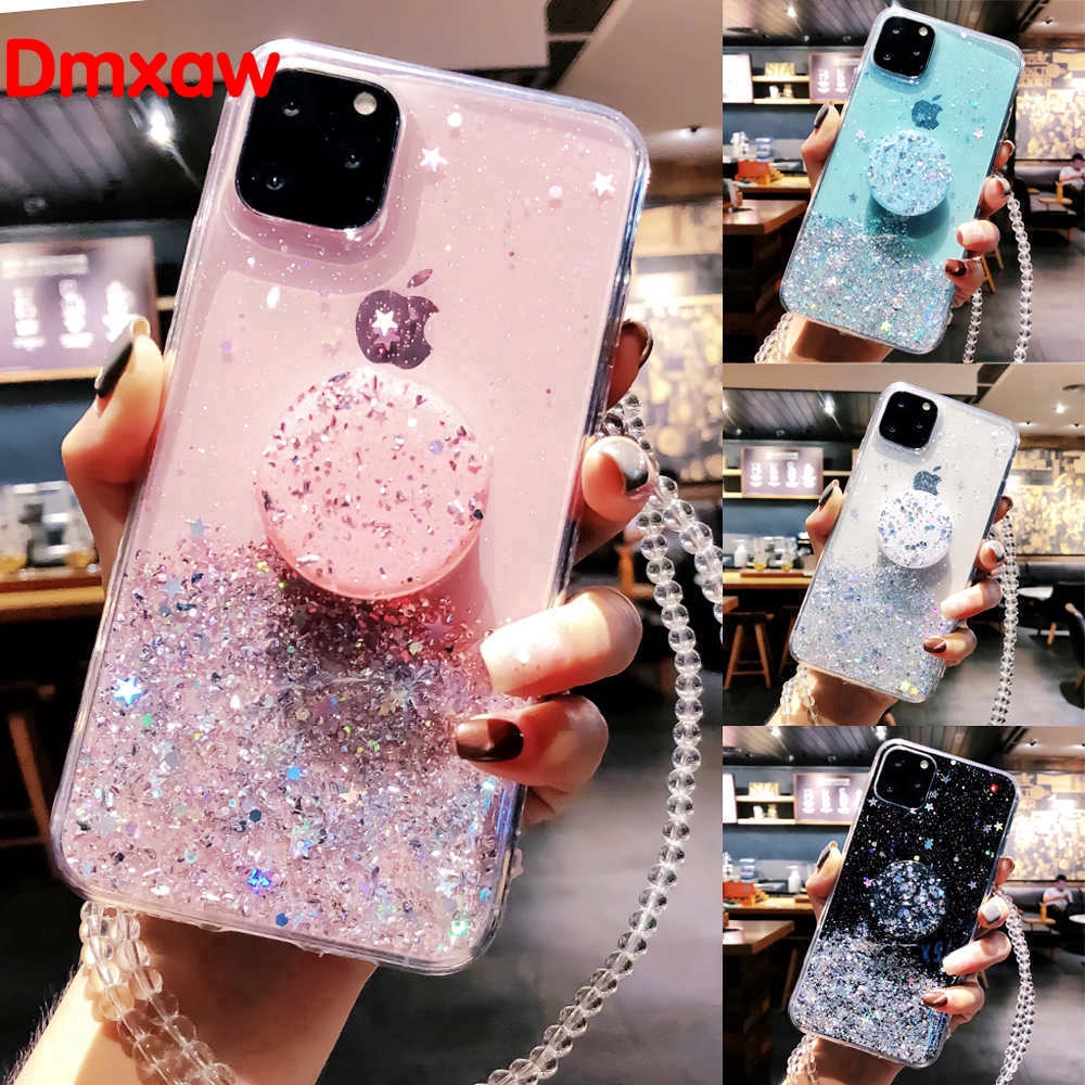 Ốp Lưng Lấp Lánh Có Giá Đỡ Cho Huawei Nova 7i 6 Se 5i Pro 5t 4e 4 3e 3 3i 2 Lite Plus