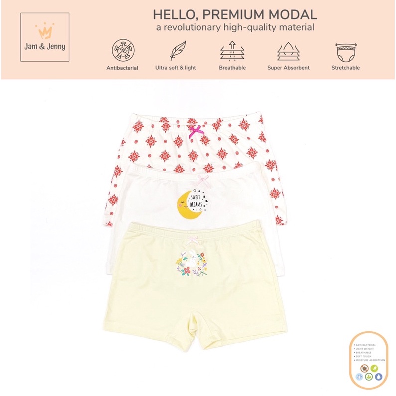 Set 3 quần chip cotton modal