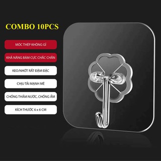 10 Móc dán tường siêu chắc, Móc dán tường chịu lực - Móc dán tường siêu dính trong suốt