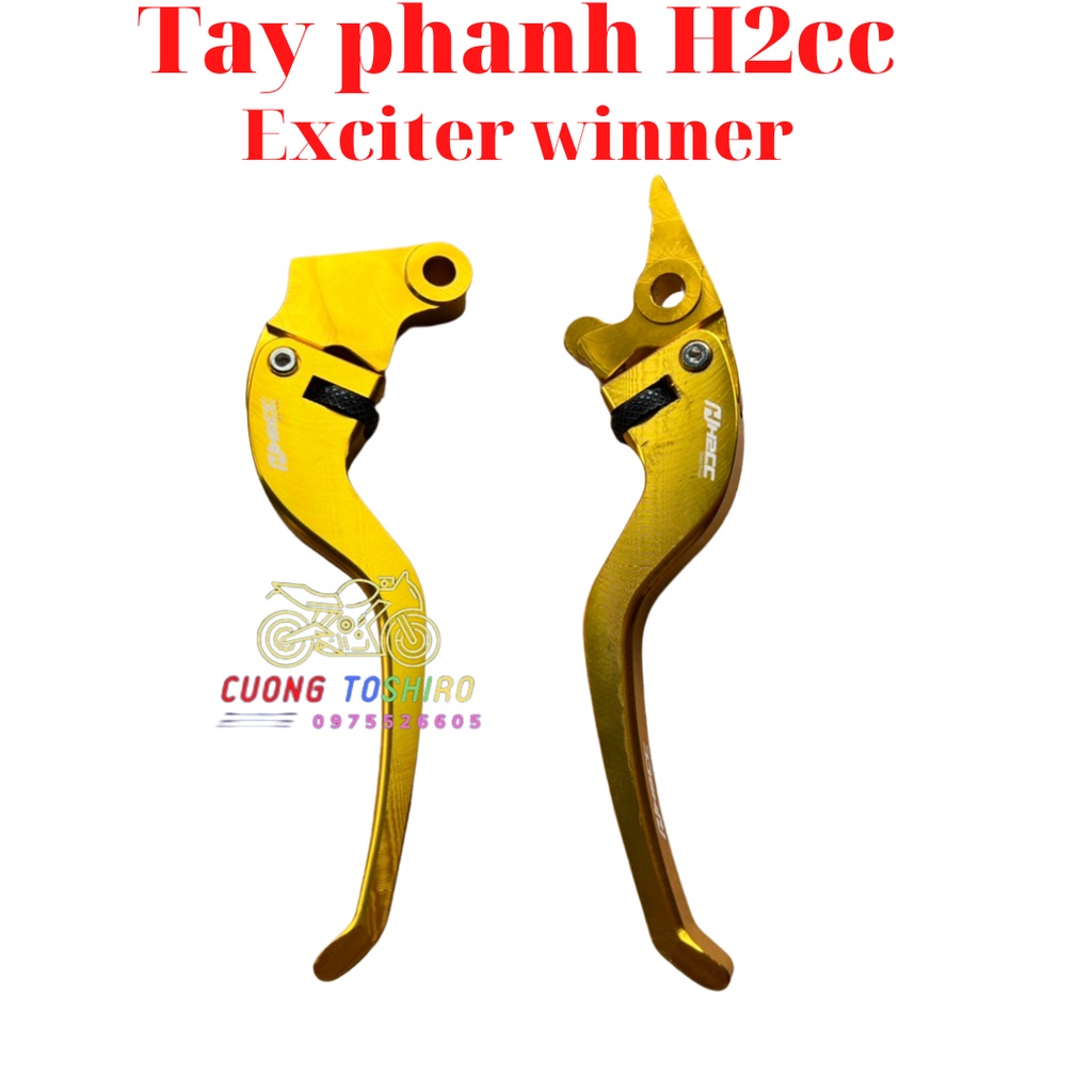Tay phanh chính hãng H2CC lắp xe exciter 135 150 155 winnerx xanh vàng đỏ bạc đen bảo hành 1 năm