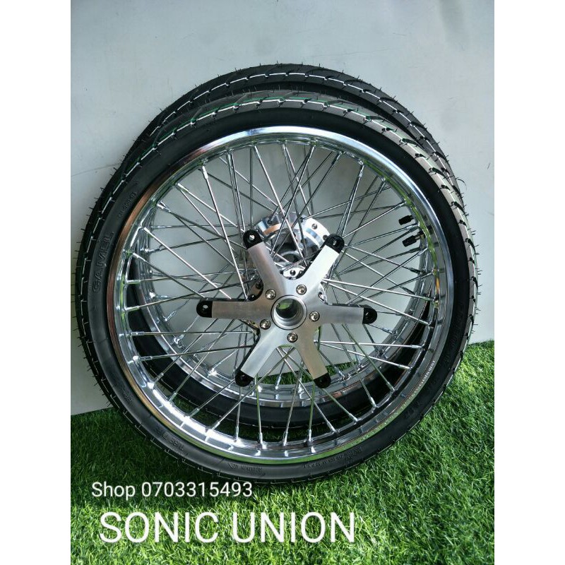 CẶP BÁNH CĂM SONIC NIỀNG UNION 1.4 1.6  FUL VỎ CAMEL 60.70