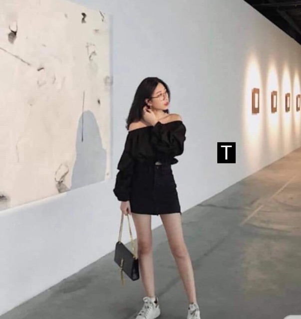 Áo trễ vai chun gấu TTV568 | BigBuy360 - bigbuy360.vn