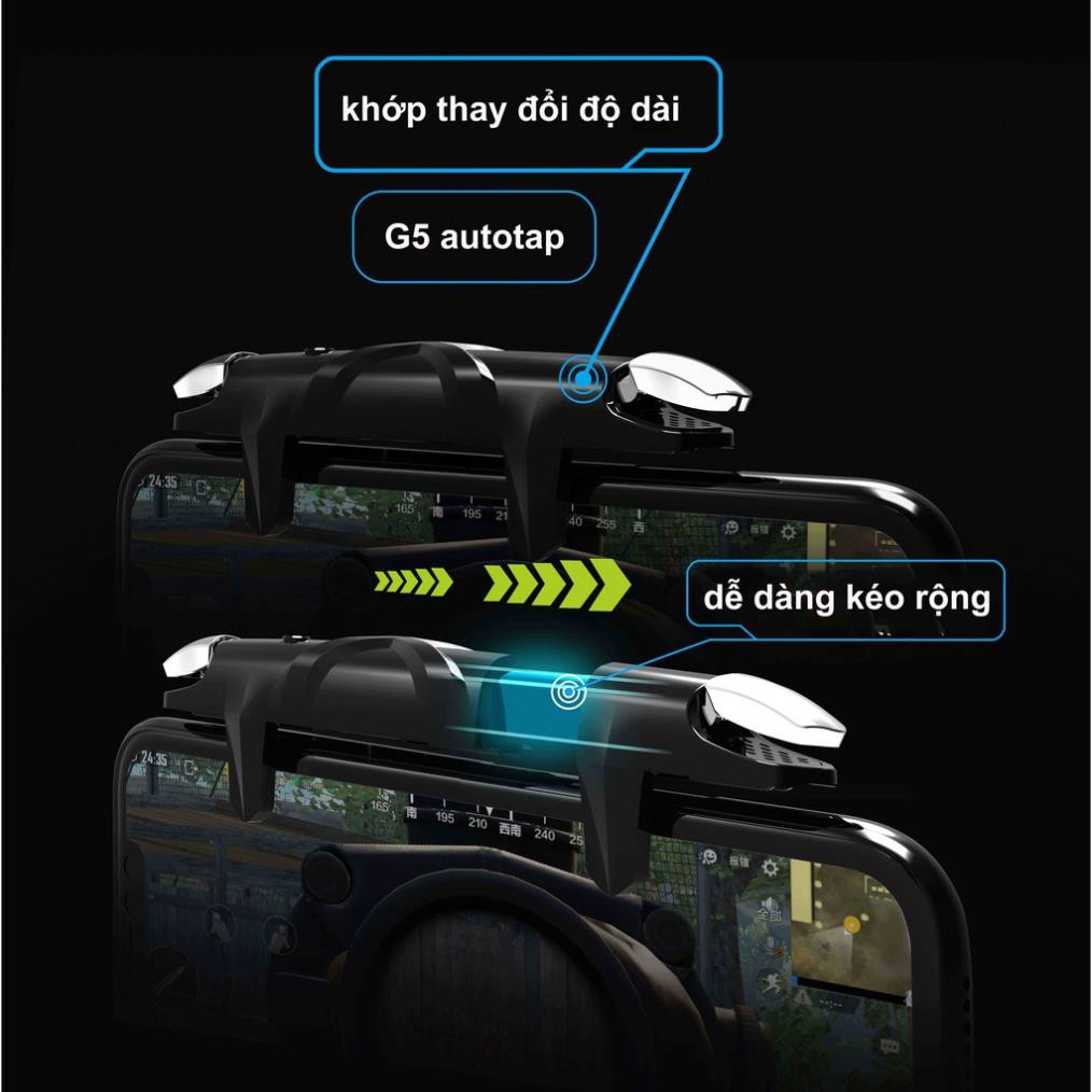 [Thế Hệ Mới Nhất] Nút bắn Pubg G5 ❤️ Freeship ❤️ Auto Tap 30/32 nhịp trên giây KHÔNG DÙNG PHẦN MỀM giá rẻ nhất