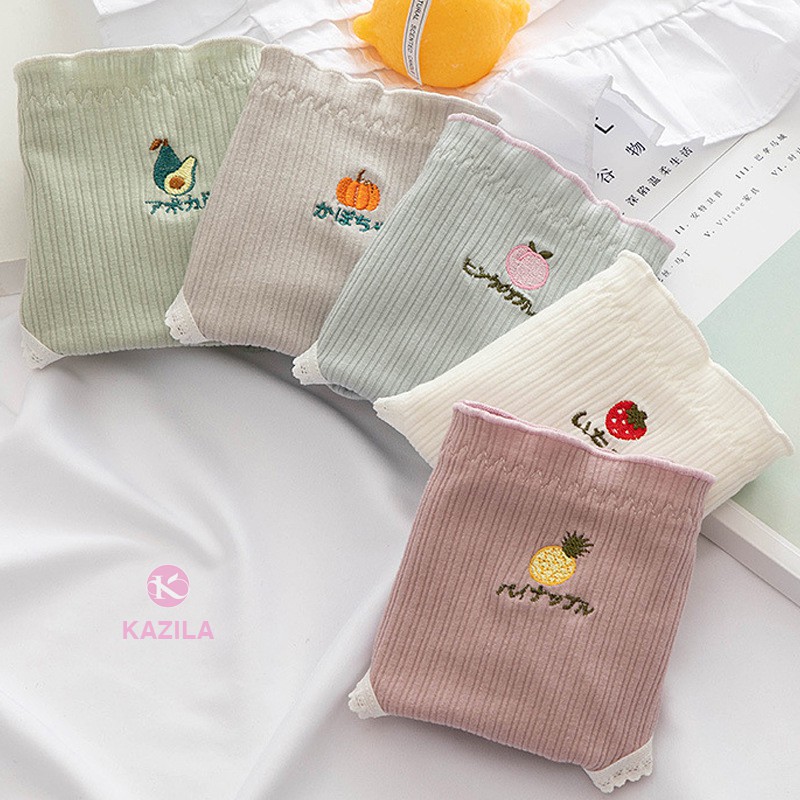 Quần lót nữ hình trái cây dễ thương, quần lót cotton xuất Nhật Kazila QLH71