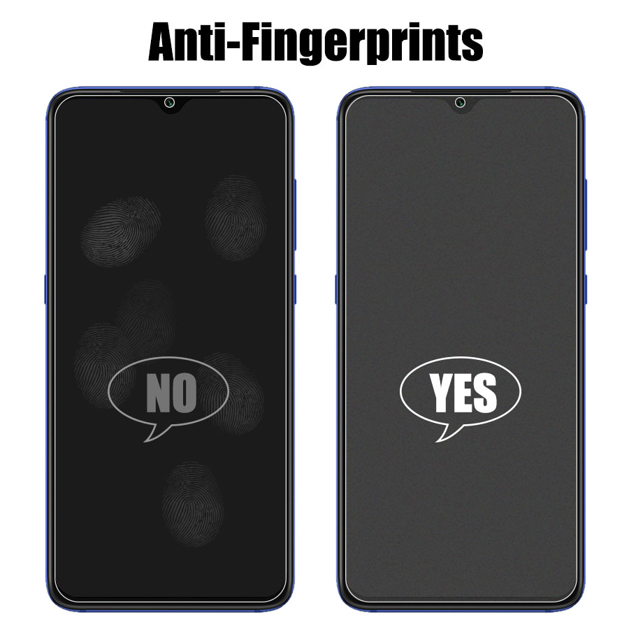 Kính cường lực chống vân tay bảo vệ màn hình cho Xiaomi Redmi Note 10S 11 11S 10 Pro Redmi 9T 10 10C 9 9A 9C