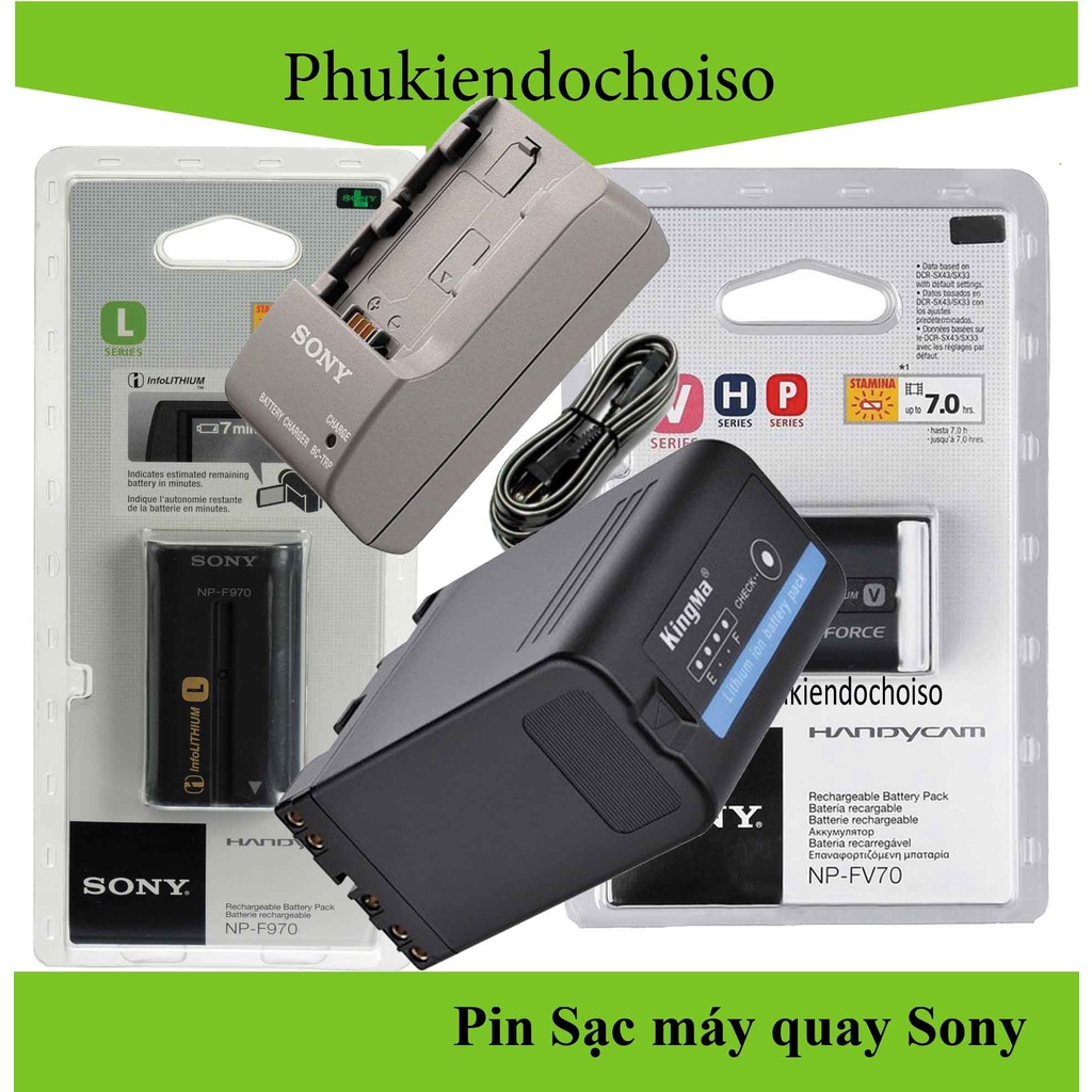 Tổng hợp các loại pin, sạc máy quay Sony