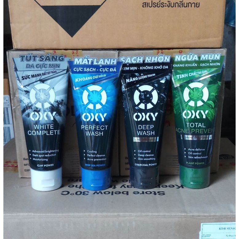 Sữa rửa mặt Oxy các loại dành cho nam 100g hàng chính hãng