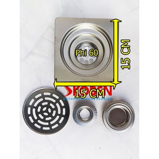 Hố ga kích thước 15cmx15cm ống phi 60