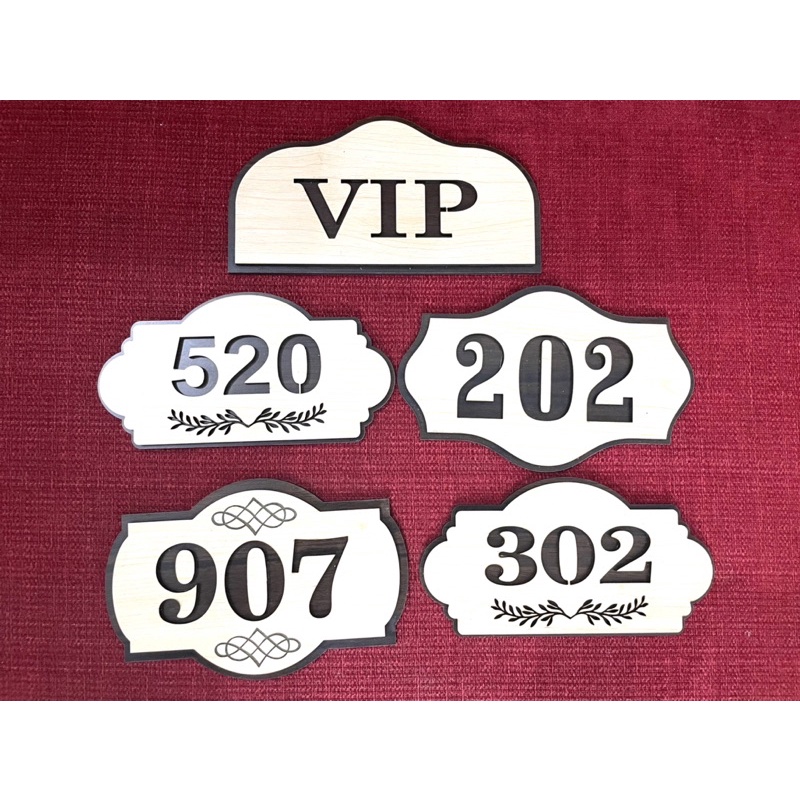 Biển bảng số phòng nhà nghỉ, khách sạn, homestay bằng gỗ giá rẻ lấy ngay Hà Nội