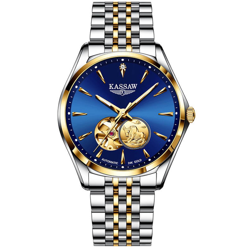 Đồng hồ nam chính hãng KASSAW K222-2 Kính sapphire ,chống xước,Chống nước 50m ,BH 24 tháng,Máy pin (Quart) ,dây kim loại