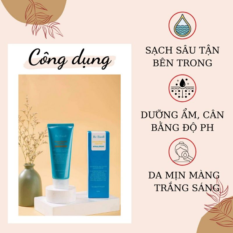 Sữa Rửa Mặt Intensive Whitening Facial Foam Hàn Quốc