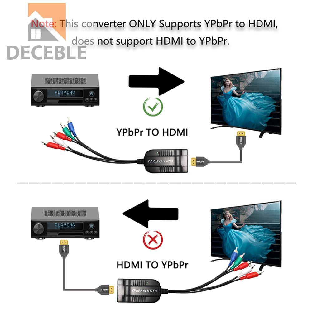 Đầu Chuyển Đổi Ypbpr Sang Hdmi 1080p Cho Hdtv Dvd | BigBuy360 - bigbuy360.vn
