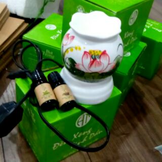 Combo 1 Đèn xông tinh dầu + 2 tinh dầu ( ib chọn mùi)
