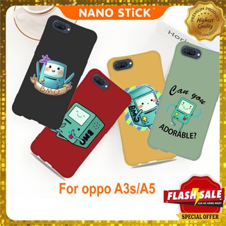 Ốp lưng oppo A3S/A5 2018 ốp oppo chất liệu silicon in hình Bmo Adventure Time_NANOSTICK 0937