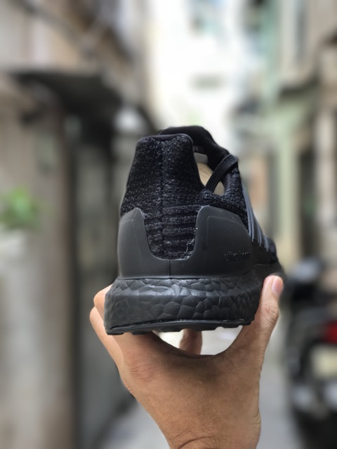 Giày Ultra Boost Triple Black nam nữ nhẹ thoáng êm ôm gym chạy bộ