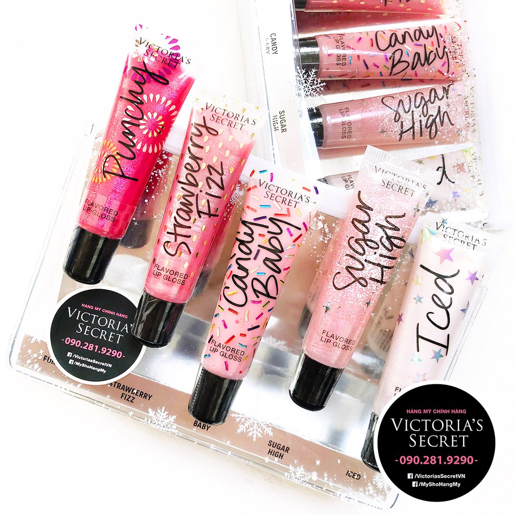 Set 5 cây son hương trái cây, Victoria's Secret - Hàng nhập USA, có bán lẻ