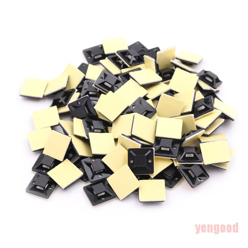 Bộ 100 Kẹp Giữ Dây Cáp Tự Dính 20 x 20 x