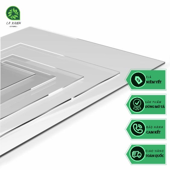 Tấm nhựa kính Mica 1mm trong suốt cao cấp, chịu nhiệt , sáng trong đầy đủ kích thước giá rẻ