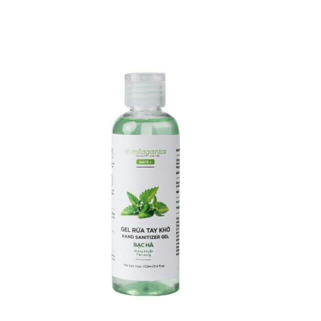 Gel rửa tay khô kháng khuẩn Bạc hà MILAGANICS 100ml