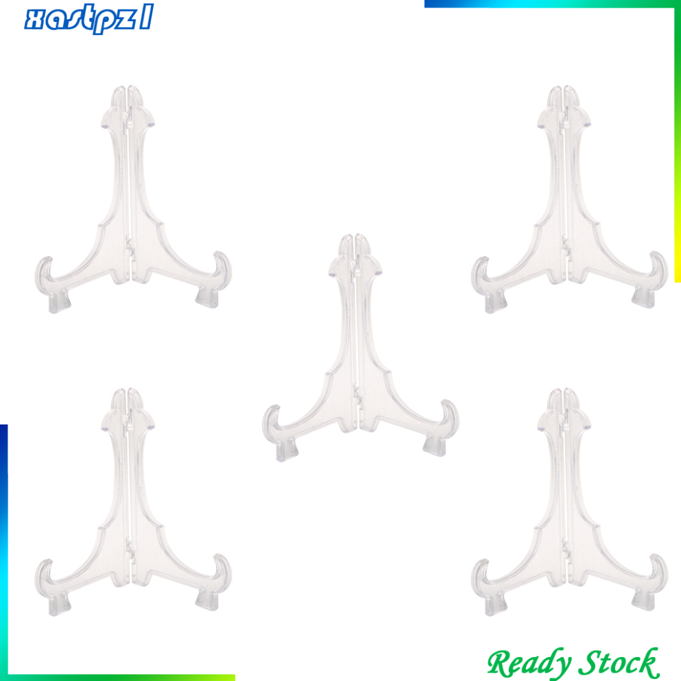 Bộ 5 Giá Đỡ Trưng Bày Khung Ảnh Bằng Nhựa Trong Suốt 10cm