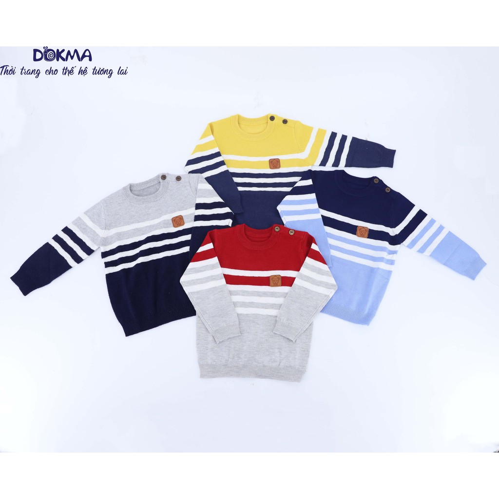 DA446 Áo len cổ tròn dài tay BT DOKMA (6-24m)